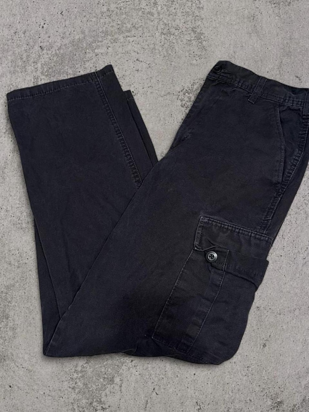 RSQ Black Cargo Pants with Side Utility Pocket